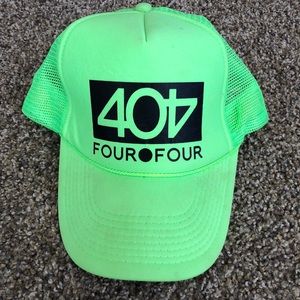 404 - Four 0 Four Neon Green Trucker Hat